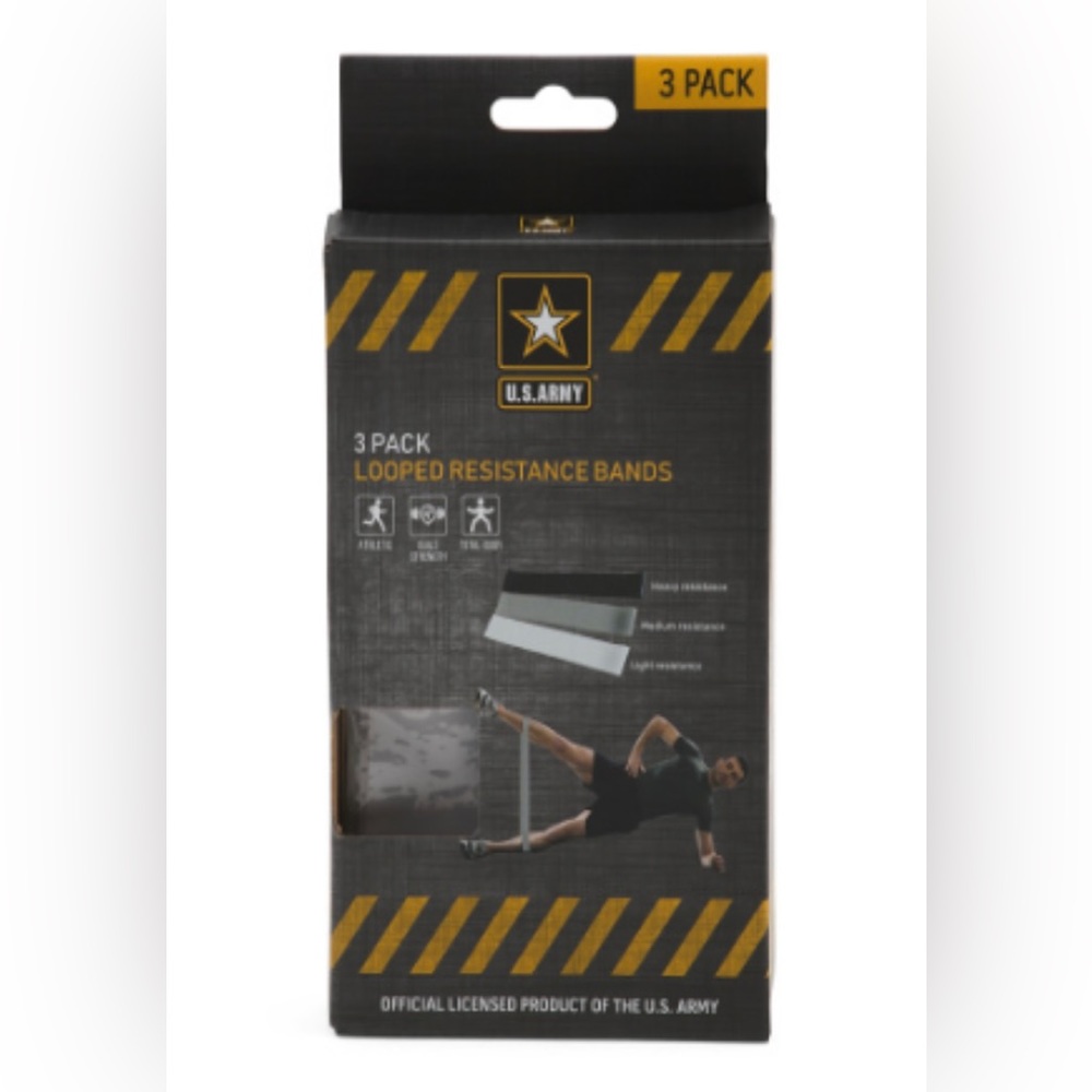 US Army 3pack Looped Resistance Band, brand new